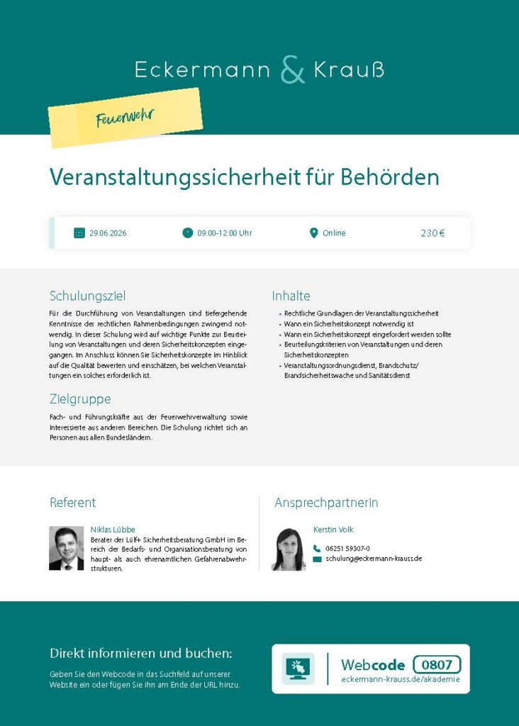 Veranstaltungssicherheit für Behörden
